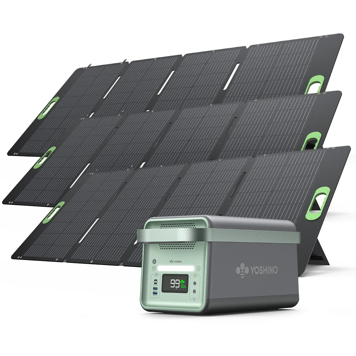 Yoshino B2000 Power Station with 3*SP200 Solar Panel - Green Vista Living