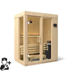 Kohler C1 - Indoor Sauna Kit Scandinavian Spruce, Up to 5 Persons - Green Vista Living