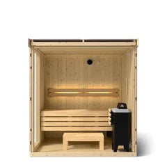 Kohler C1 - Indoor Sauna Kit Scandinavian Spruce, Up to 5 Persons - Green Vista Living
