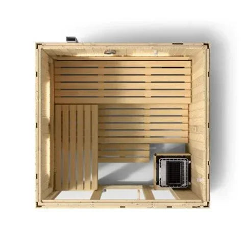 Kohler C1 - Indoor Sauna Kit Scandinavian Spruce, Up to 5 Persons - Green Vista Living