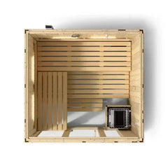Kohler C1 - Indoor Sauna Kit Scandinavian Spruce, Up to 5 Persons - Green Vista Living