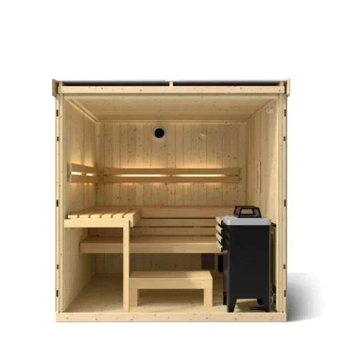 Kohler C1 - Indoor Sauna Kit Scandinavian Spruce, Up to 5 Persons - Green Vista Living