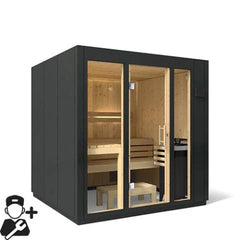 Kohler C1 - Indoor Sauna Kit Graphite Grey, Up to 5 Persons