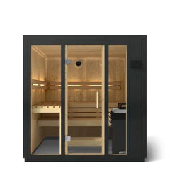 Kohler C1 - Indoor Sauna Kit Graphite Grey, Up to 5 Persons