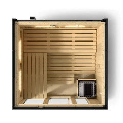 Kohler C1 - Indoor Sauna Kit Graphite Grey, Up to 5 Persons