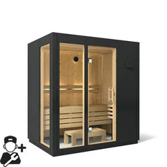 Kohler C1 - Indoor Sauna Kit Graphite Grey, Up to 5 Persons - Green Vista Living
