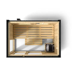 Kohler C1 - Indoor Sauna Kit Graphite Grey, Up to 5 Persons