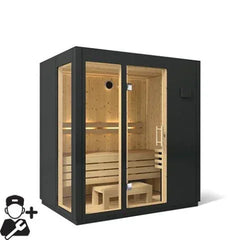 Kohler C1 - Indoor Sauna Kit Graphite Grey, Up to 5 Persons - Green Vista Living