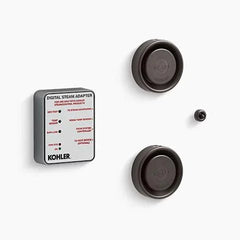 Kohler Invigoration Series DTV+ H-5549-K1 Tandem Steam Adapter Kit with Two Steam Heads, Temperature Sensor, Adapter (18kW to 30kW) - Green Vista Living