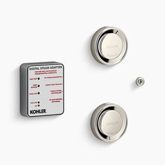 Kohler Invigoration Series DTV+ H-5549-K1 Tandem Steam Adapter Kit with Two Steam Heads, Temperature Sensor, Adapter (18kW to 30kW)