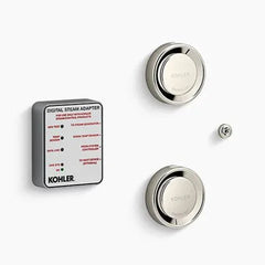 Kohler Invigoration Series DTV+ H-5549-K1 Tandem Steam Adapter Kit with Two Steam Heads, Temperature Sensor, Adapter (18kW to 30kW) - Green Vista Living