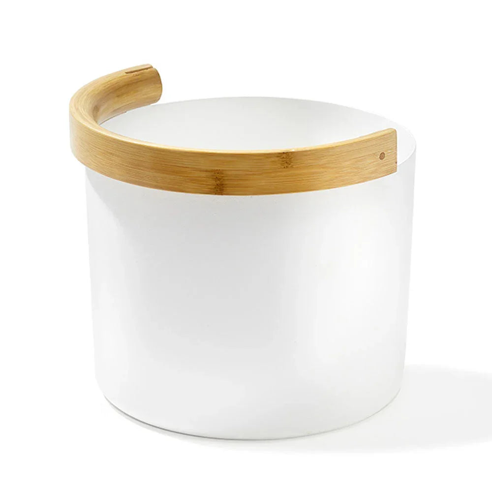 KOLO Sauna Bucket 2 with curved Handle, Bamboo/Aluminum, 1.5Gal - Green Vista Living
