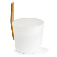 KOLO Sauna Bucket 3 with straight handle, Bamboo/Aluminum, 1Gal - Green Vista Living