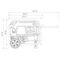 FIRMAN Power Equipment LPG Portable Generator 4100/3300W Electric Start