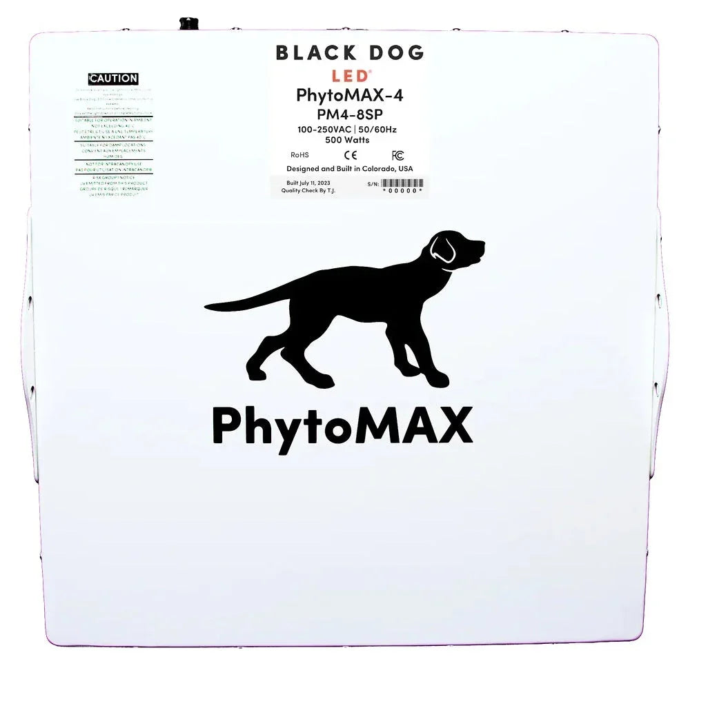 Black Dog 500W PhytoMax-4 8S LED Grow Light - Green Vista Living