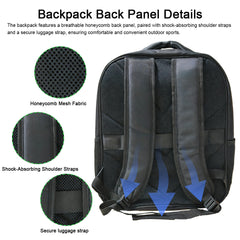 Lensun 20W Waterproof Solar Backpack, USB & Type-C Port