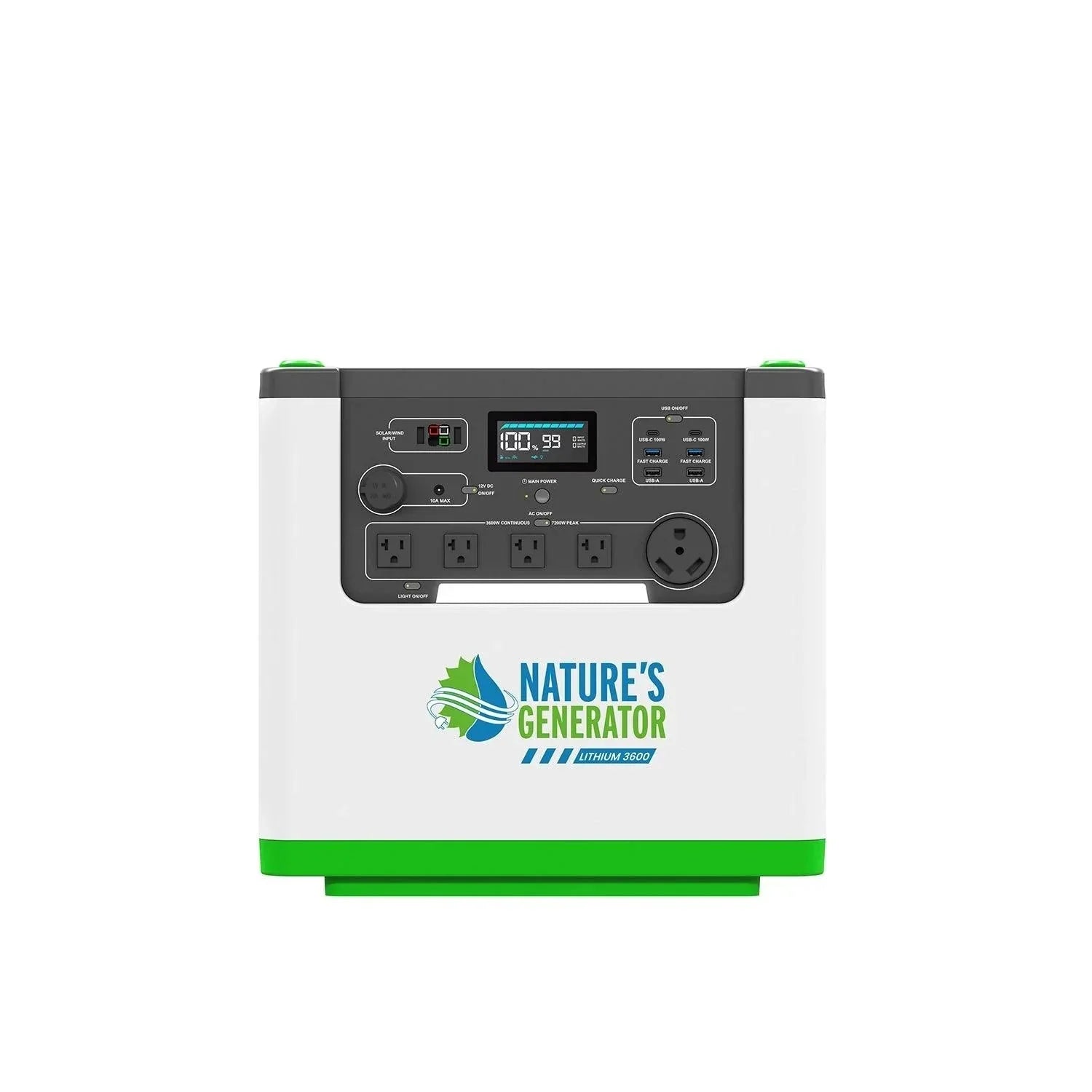 Nature's Generator Lithium 3600 Power Station - Green Vista Living