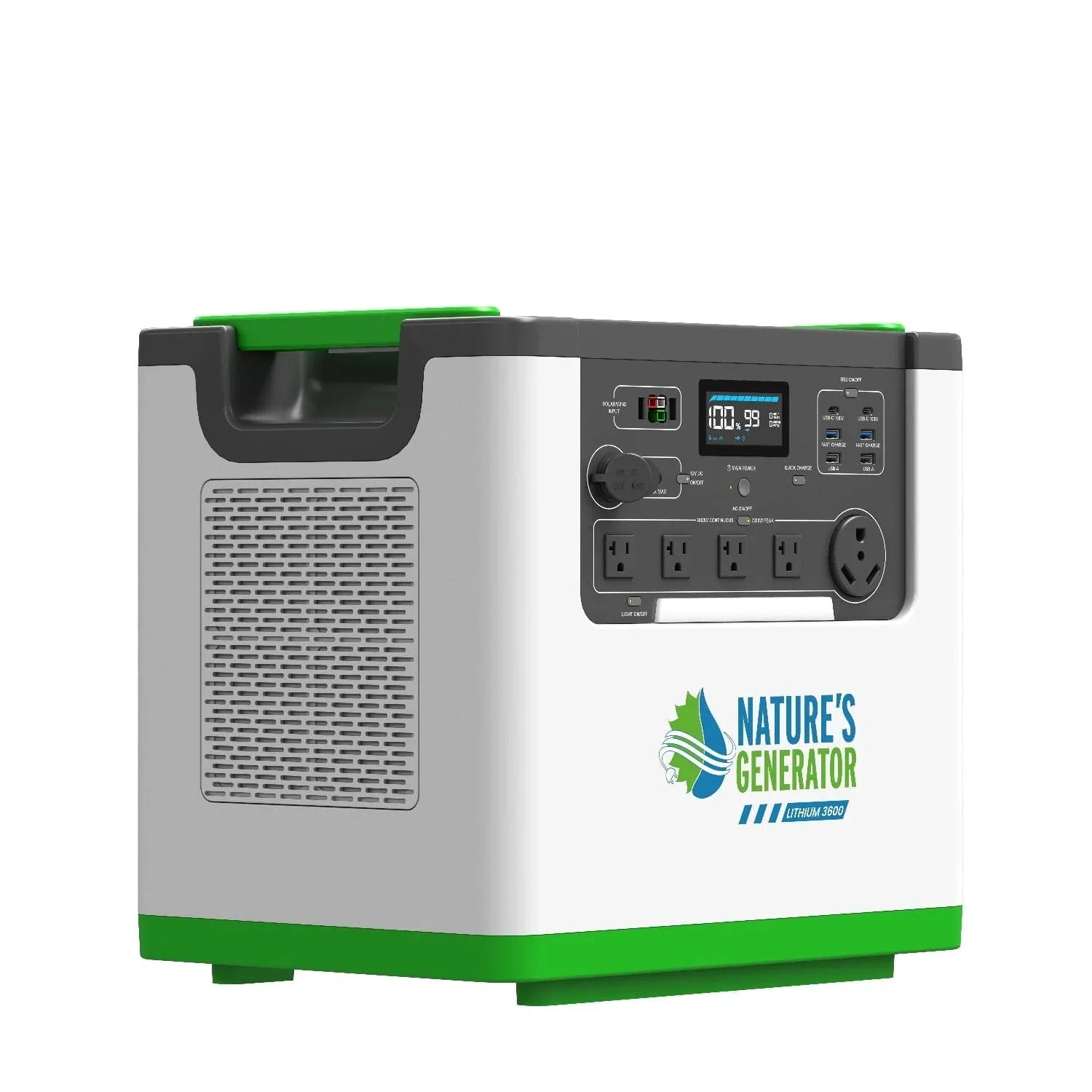 Nature's Generator Lithium 3600 Solar Generator - Green Vista Living