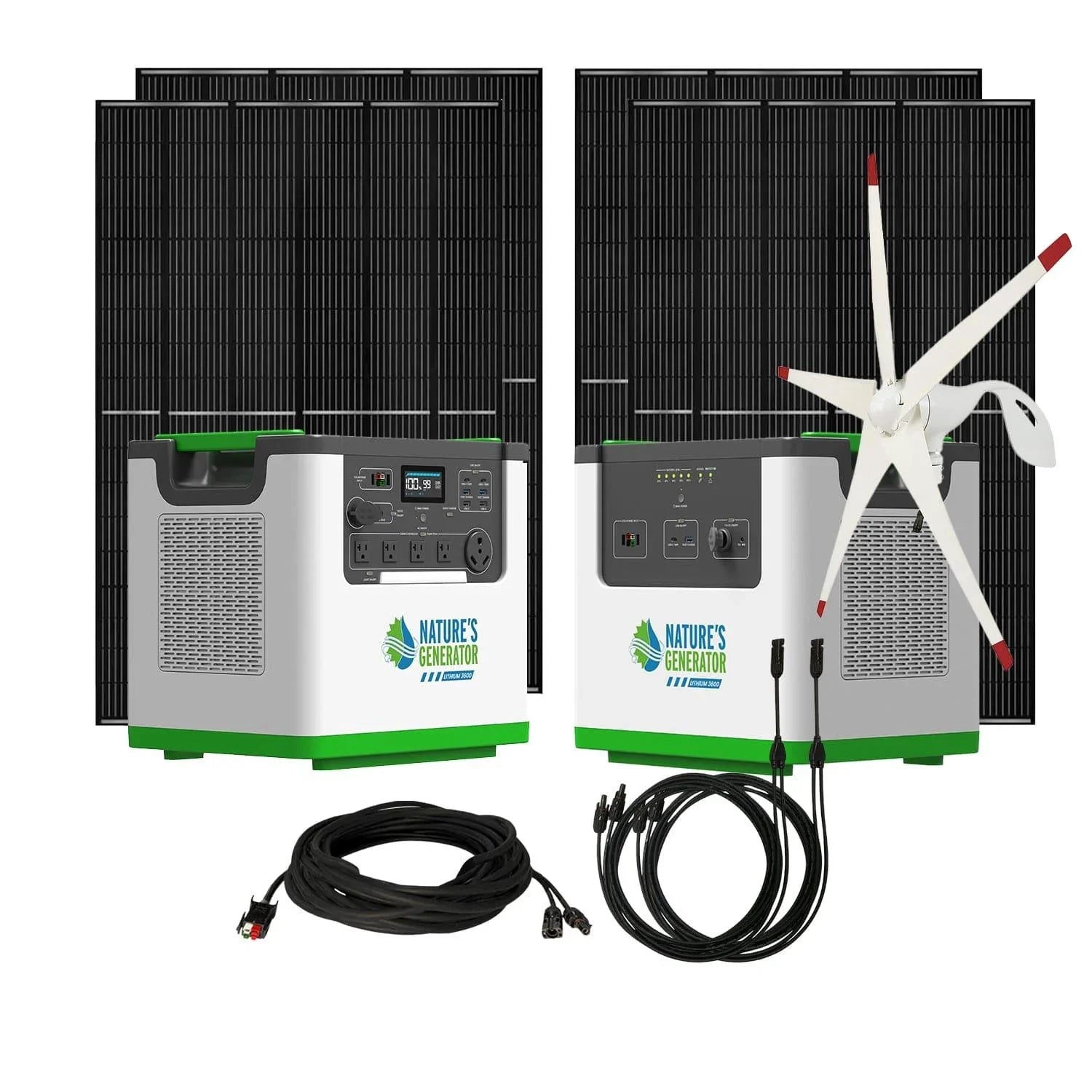 Nature's Generator Lithium 3600 Solar and Wind Generator - Green Vista Living
