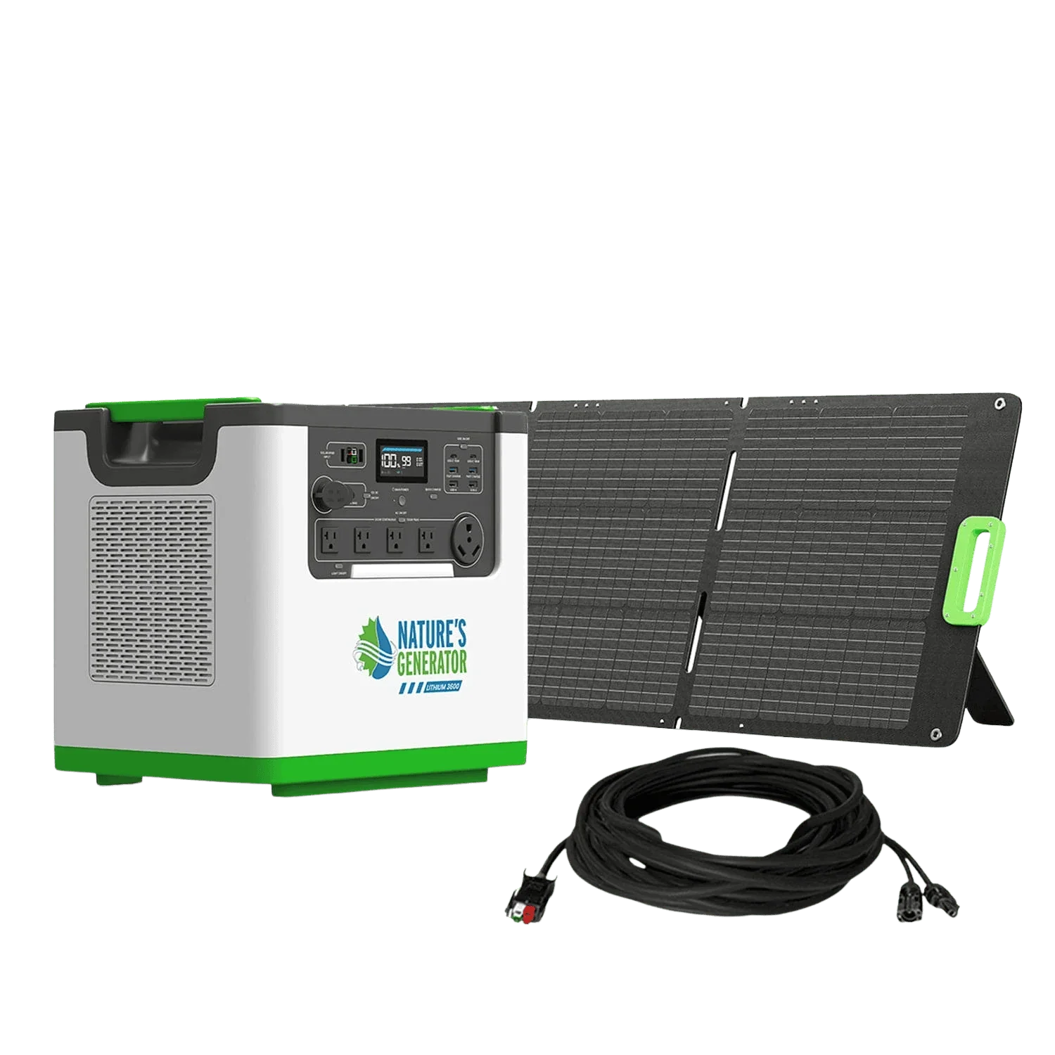 Nature's Generator Lithium 3600 Solar Generator - Green Vista Living