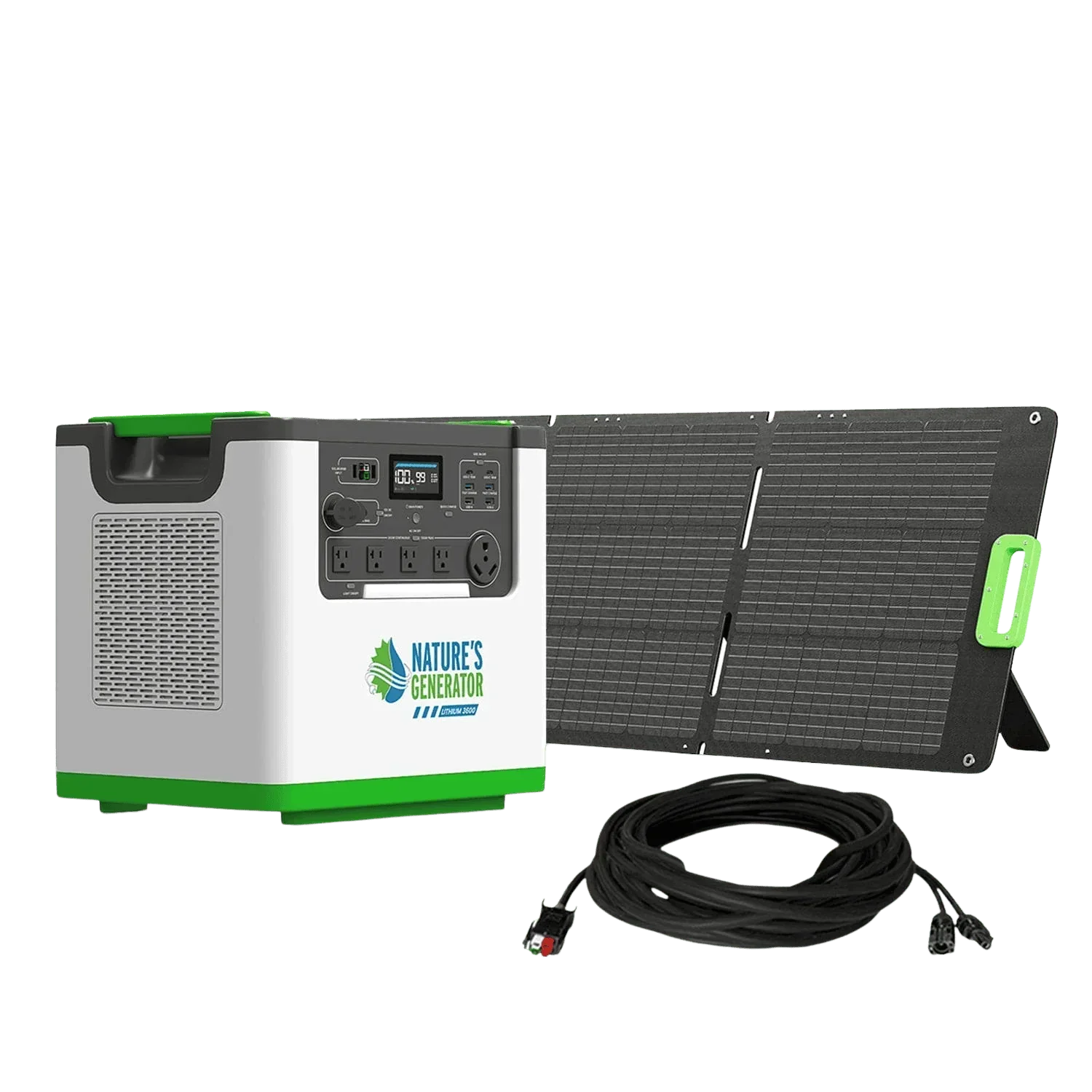 Nature's Generator Lithium 3600 Solar Generator - Green Vista Living