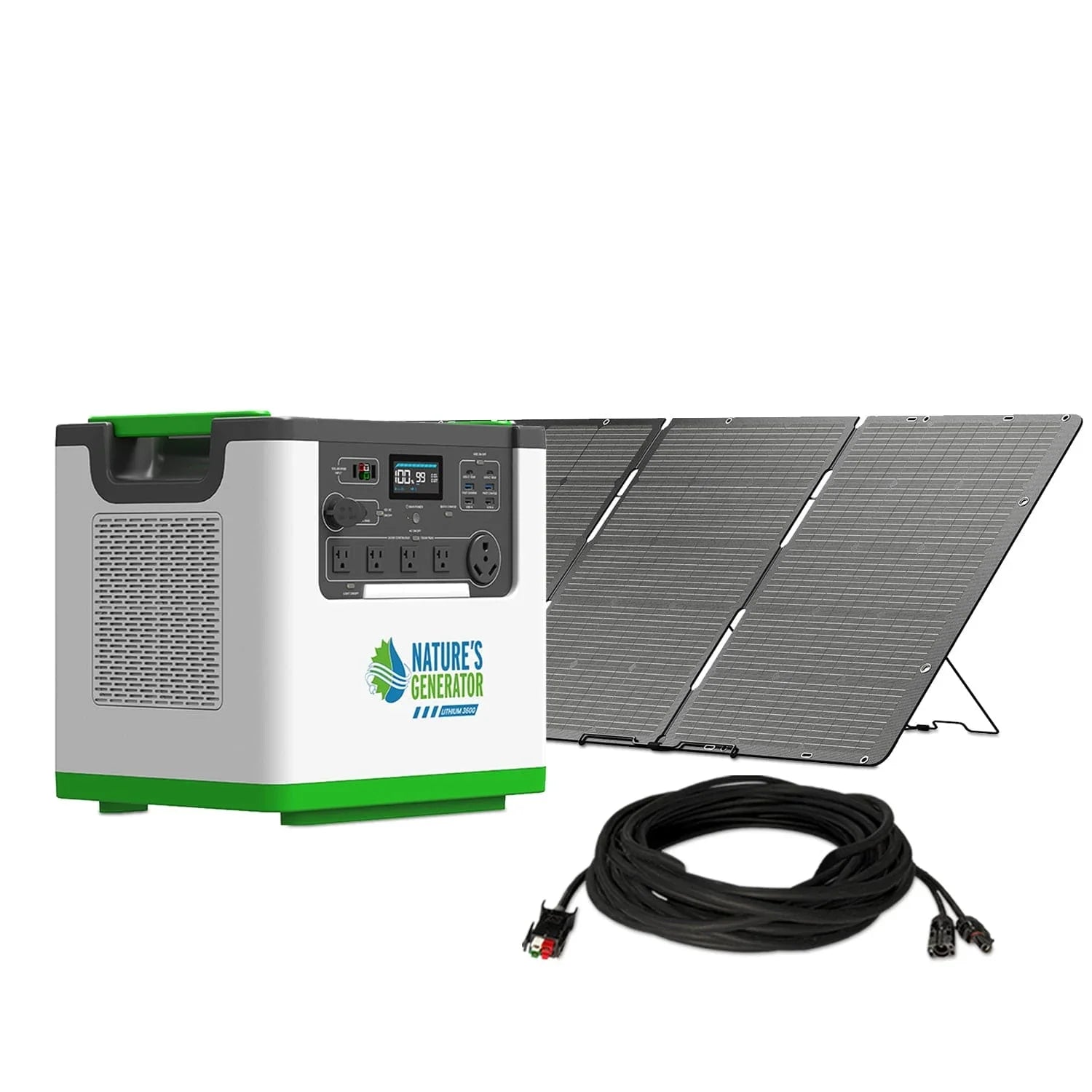 Nature's Generator Lithium 3600 Solar Generator - Green Vista Living