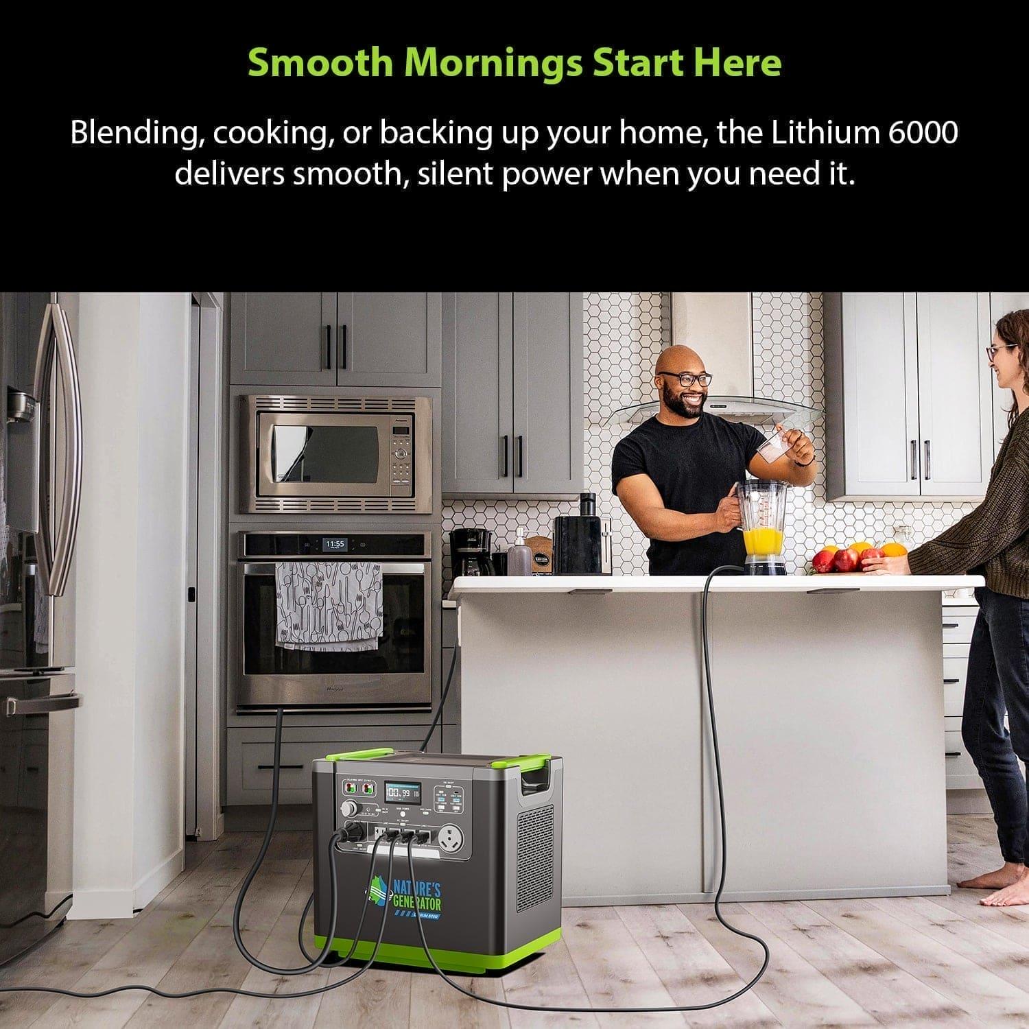 Nature's Generator Lithium 6000 Power Station - Green Vista Living