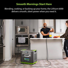 Nature's Generator Lithium 6000 and Transfer Switch - Green Vista Living