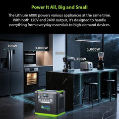 Nature's Generator Lithium 6000 Power Station - Green Vista Living