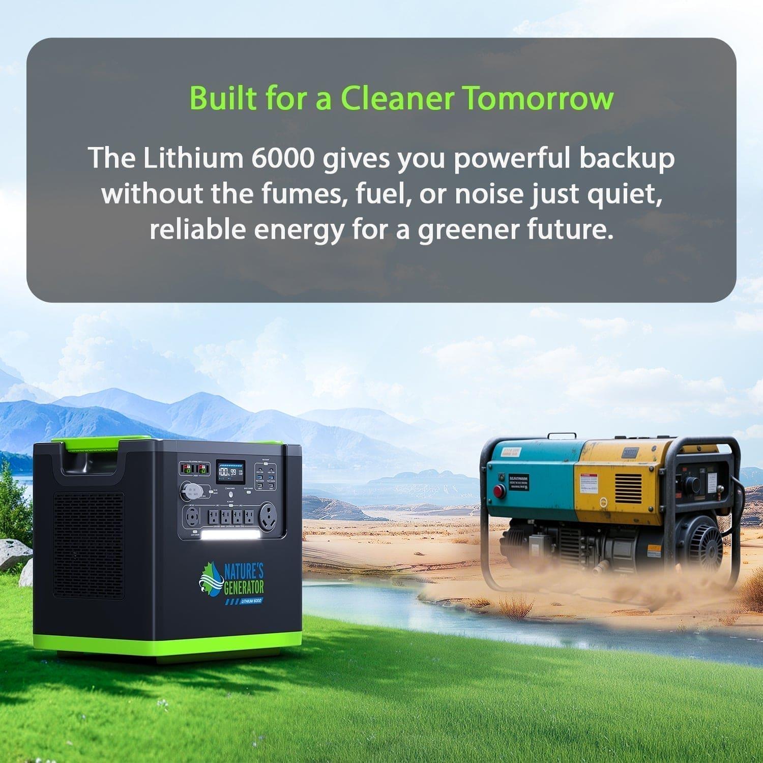 Nature's Generator Lithium 6000 Power Station - Green Vista Living