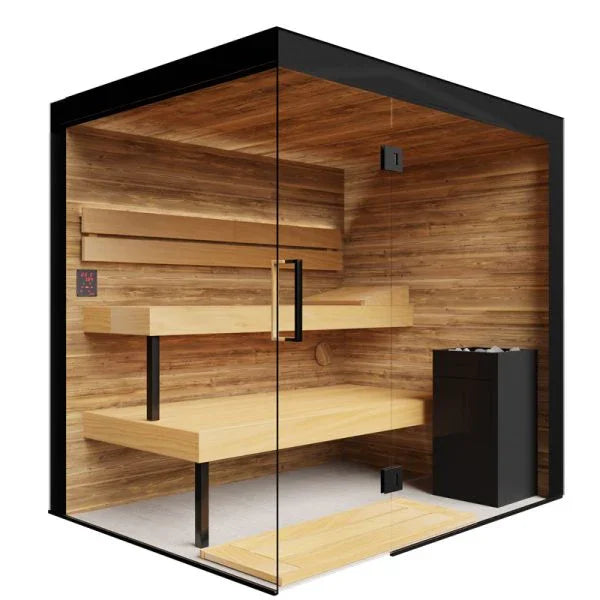 Thermasol Lumaria - Glass, 2-6 Person, Indoor Sauna - Green Vista Living