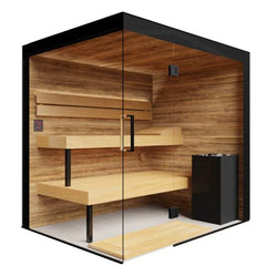 Thermasol Lumaria - Glass, 2-6 Person, Indoor Sauna - Green Vista Living