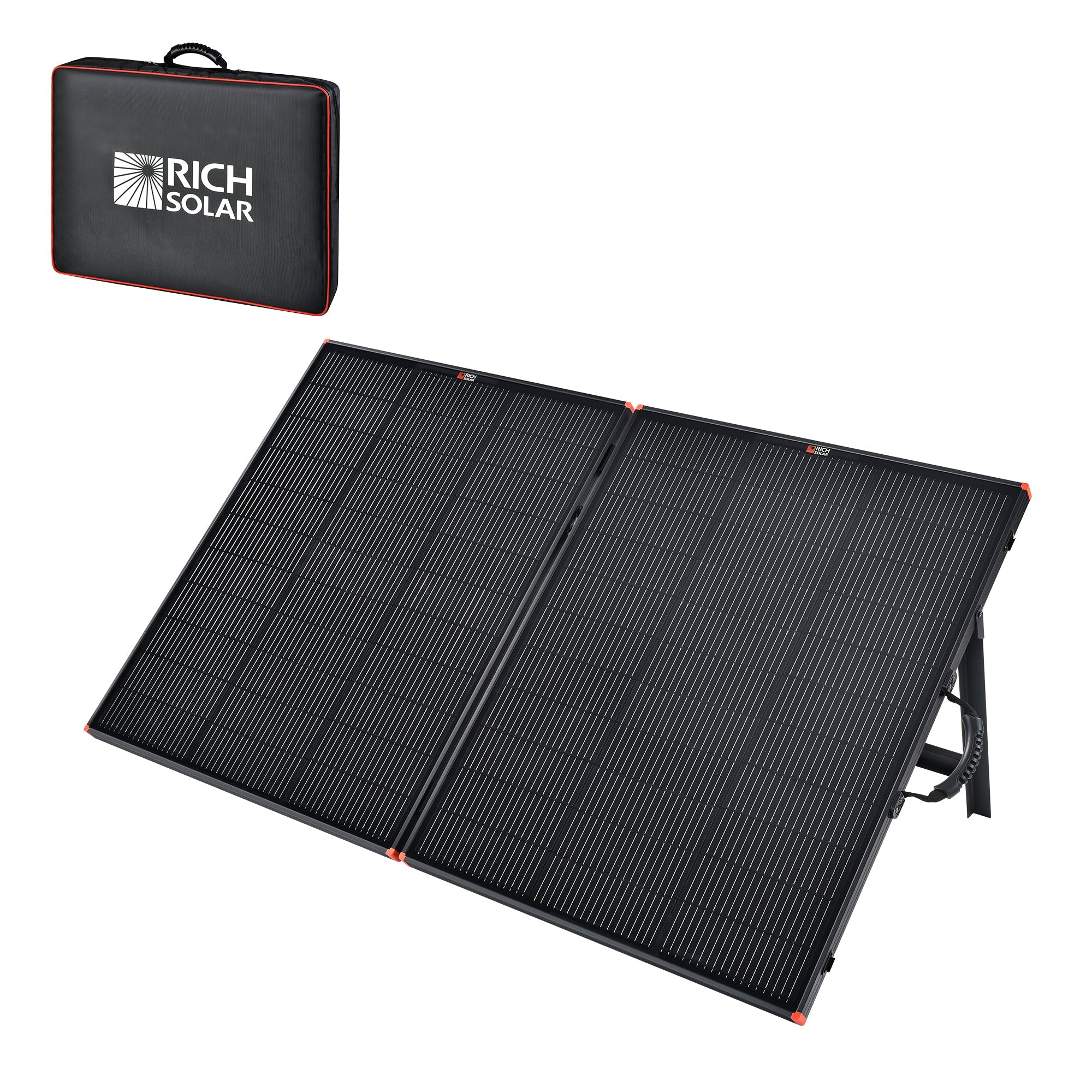 Rich Solar MEGA 200 Watt Portable Solar Panel | Powerful 12V Portable Solar Panel for Generators, Power Stations, Campers - Green Vista Living