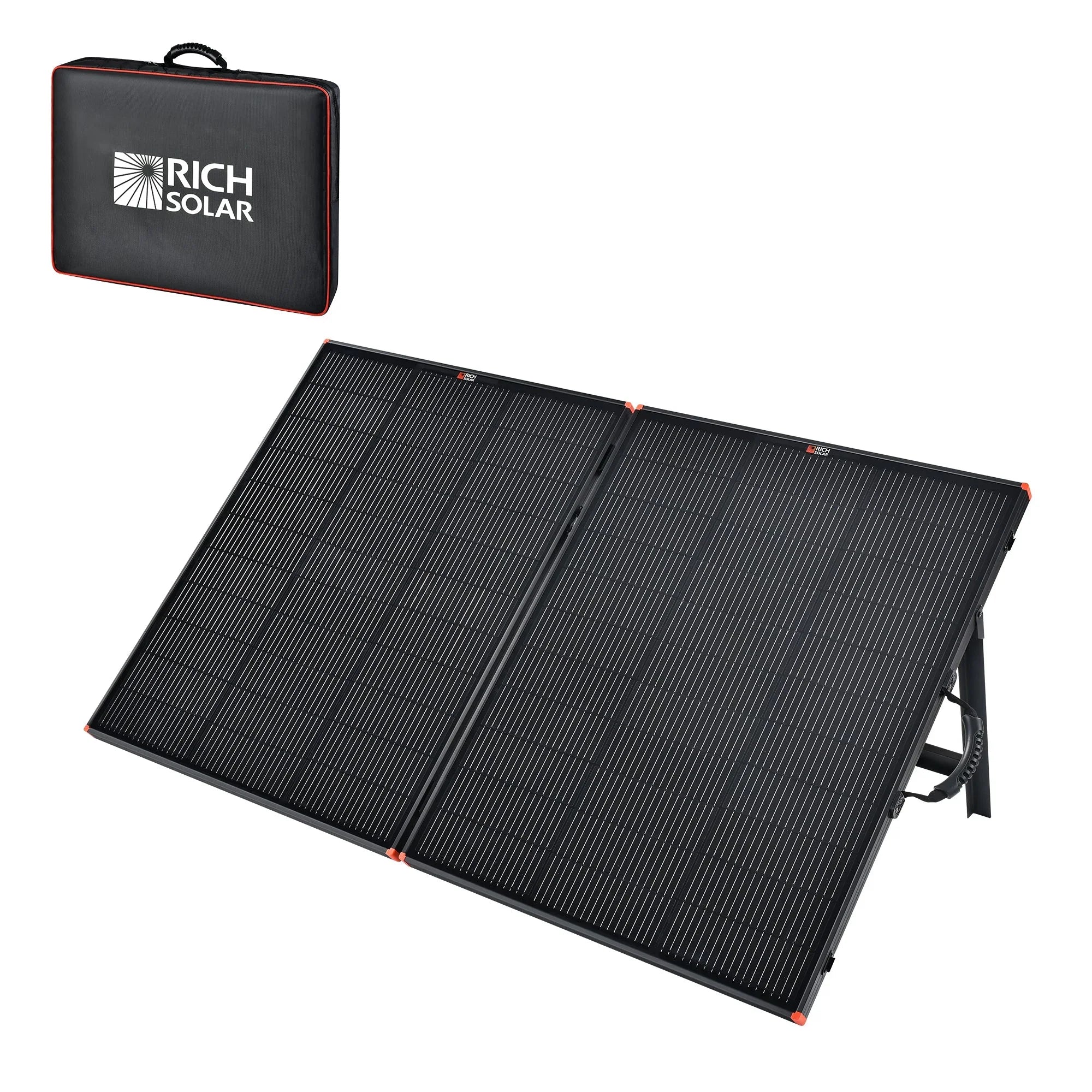 Rich Solar MEGA 200 Watt Portable Solar Panel | Powerful 12V Portable Solar Panel for Generators, Power Stations, Campers - Green Vista Living
