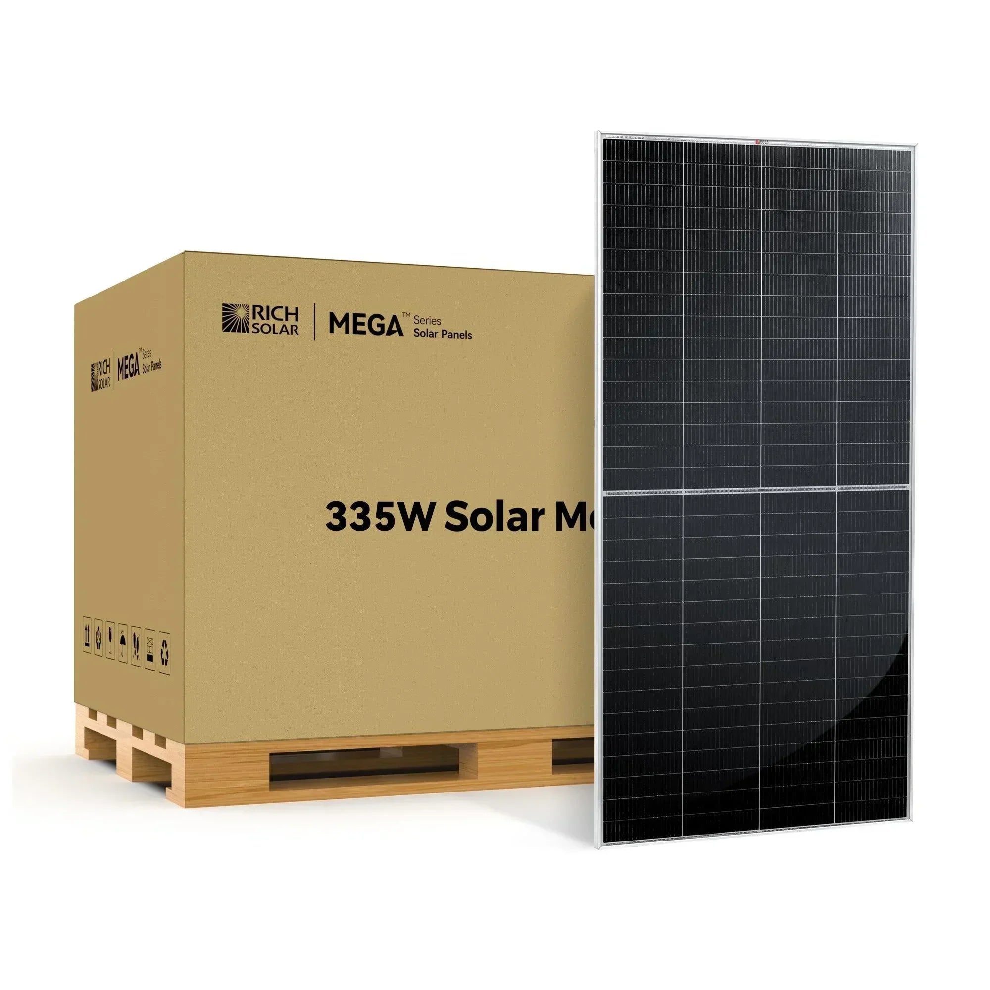 Rich Solar MEGA 335 Watt Solar Panel | Premium Grid-tie or Off-grid Solar Panel for Residential, Commercial, Agriculture - Green Vista Living