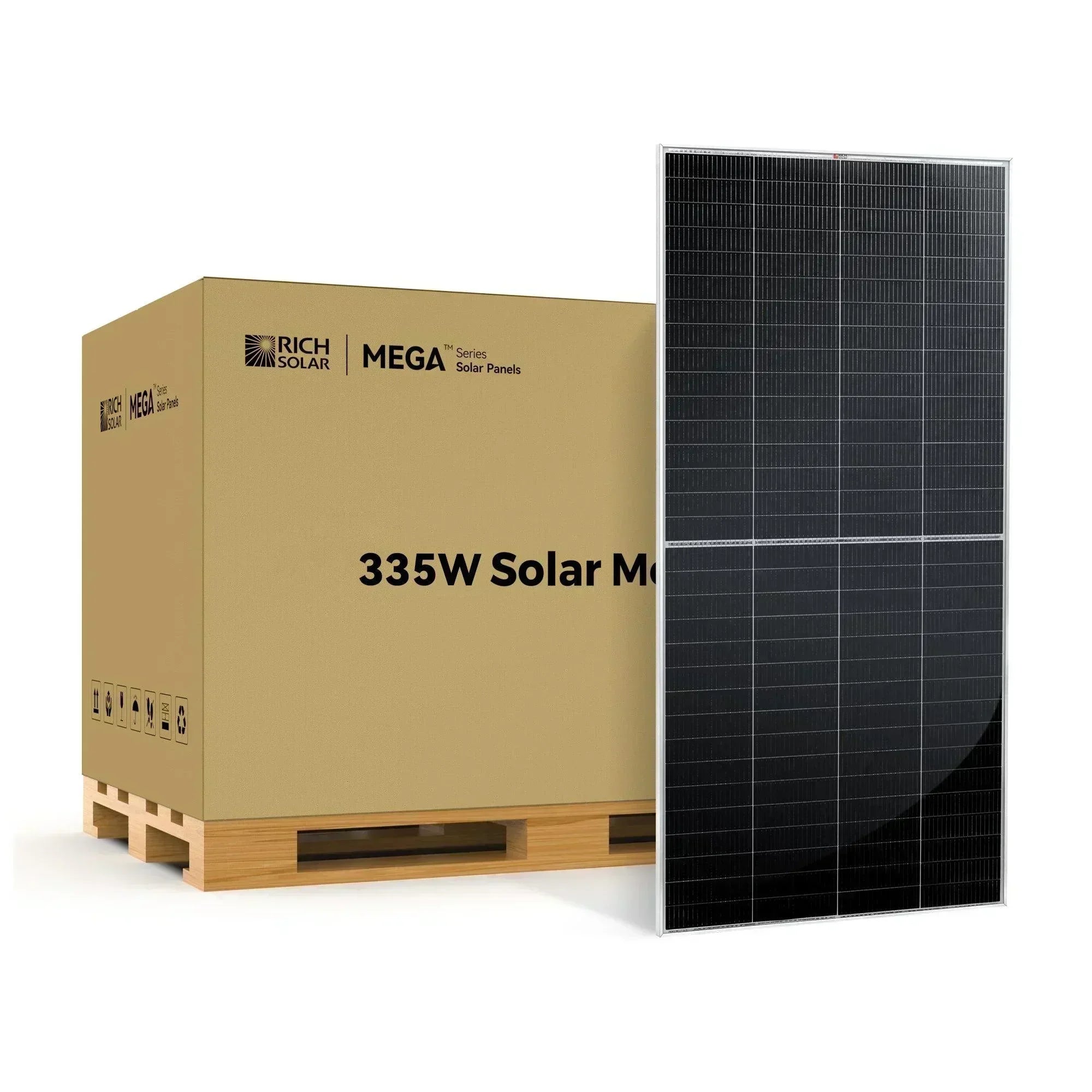 Rich Solar MEGA 335 Watt Solar Panel | Premium Grid-tie or Off-grid Solar Panel for Residential, Commercial, Agriculture - Green Vista Living