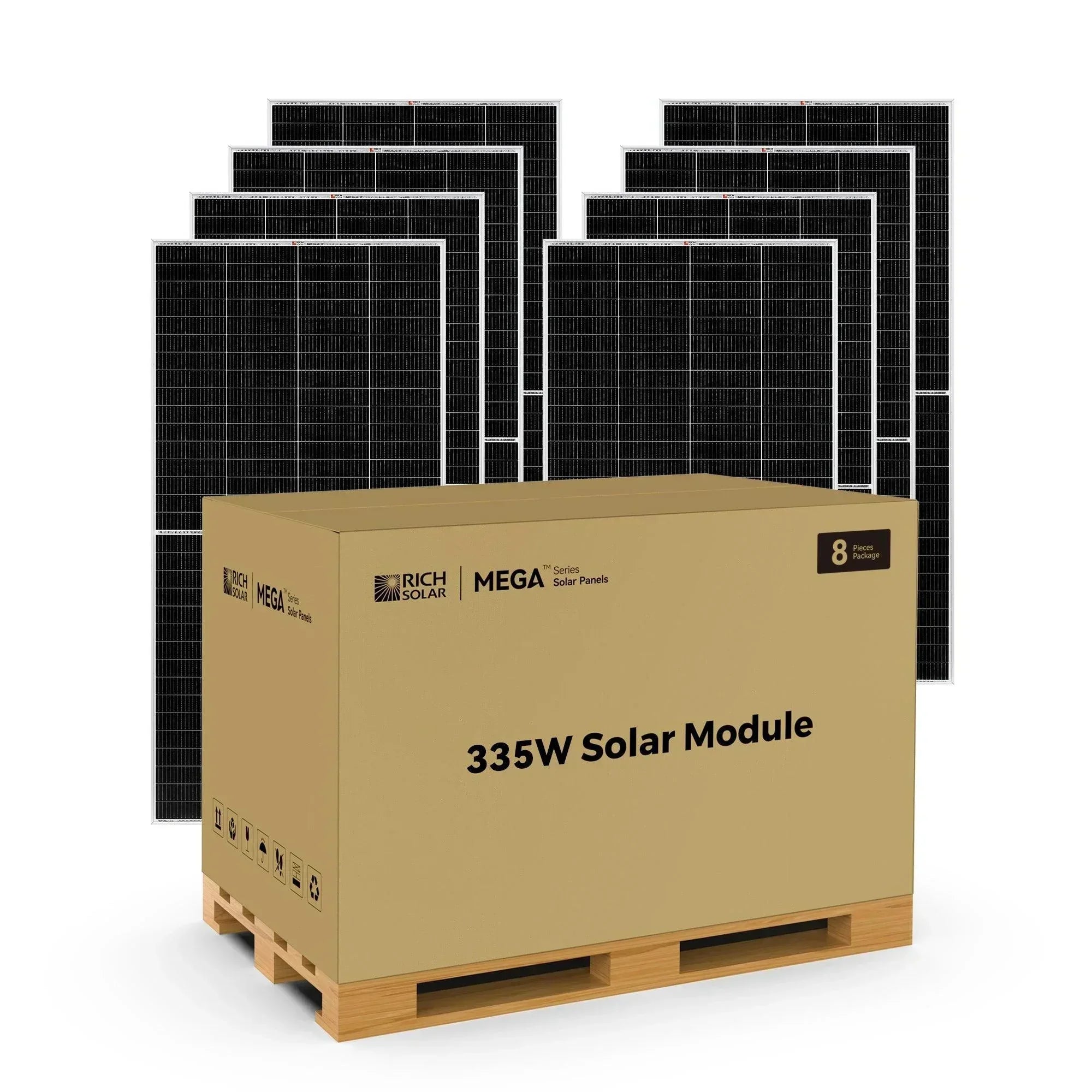 Rich Solar MEGA 335 Watt Solar Panel | Premium Grid-tie or Off-grid Solar Panel for Residential, Commercial, Agriculture - Green Vista Living