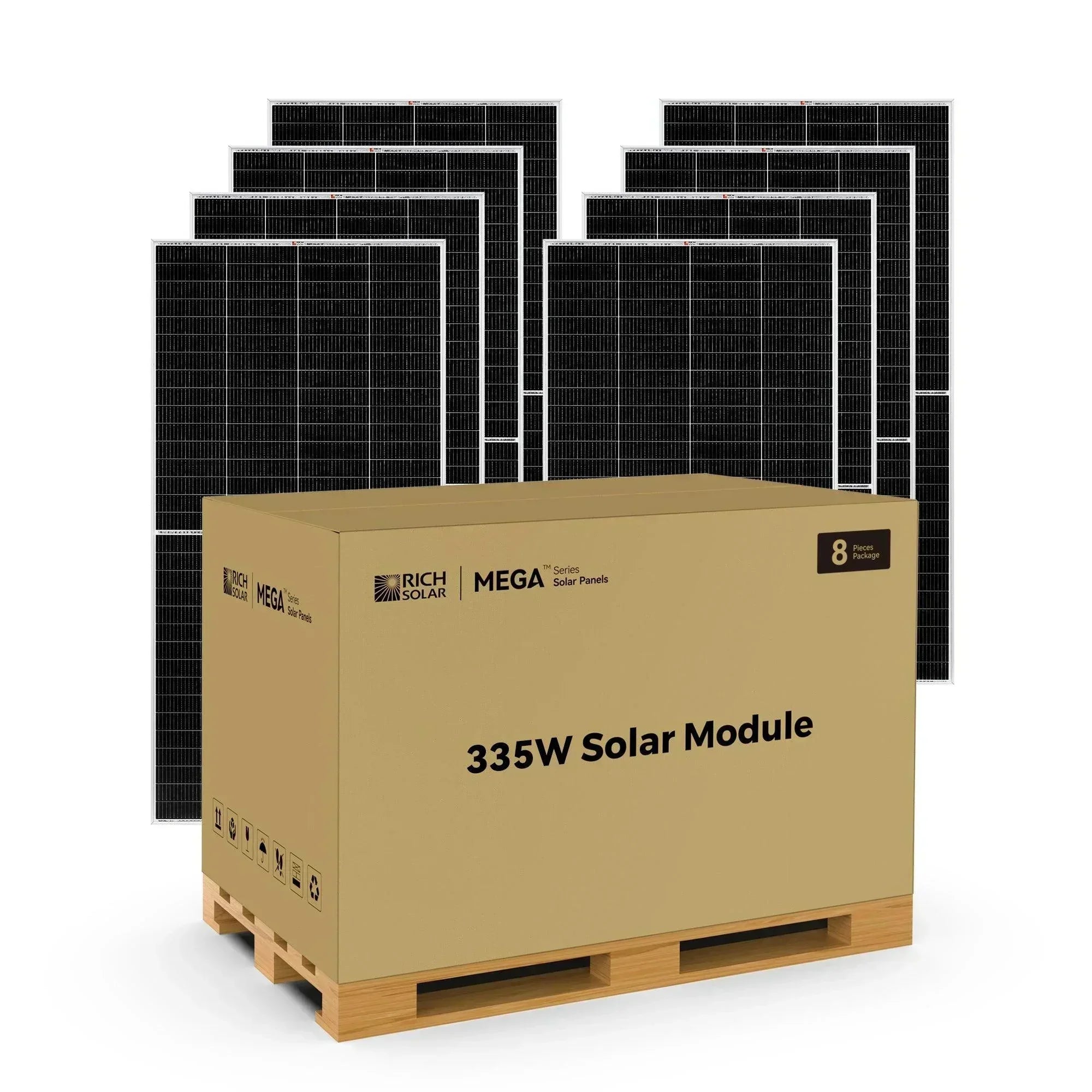 Rich Solar MEGA 335 Watt Solar Panel | Premium Grid-tie or Off-grid Solar Panel for Residential, Commercial, Agriculture - Green Vista Living