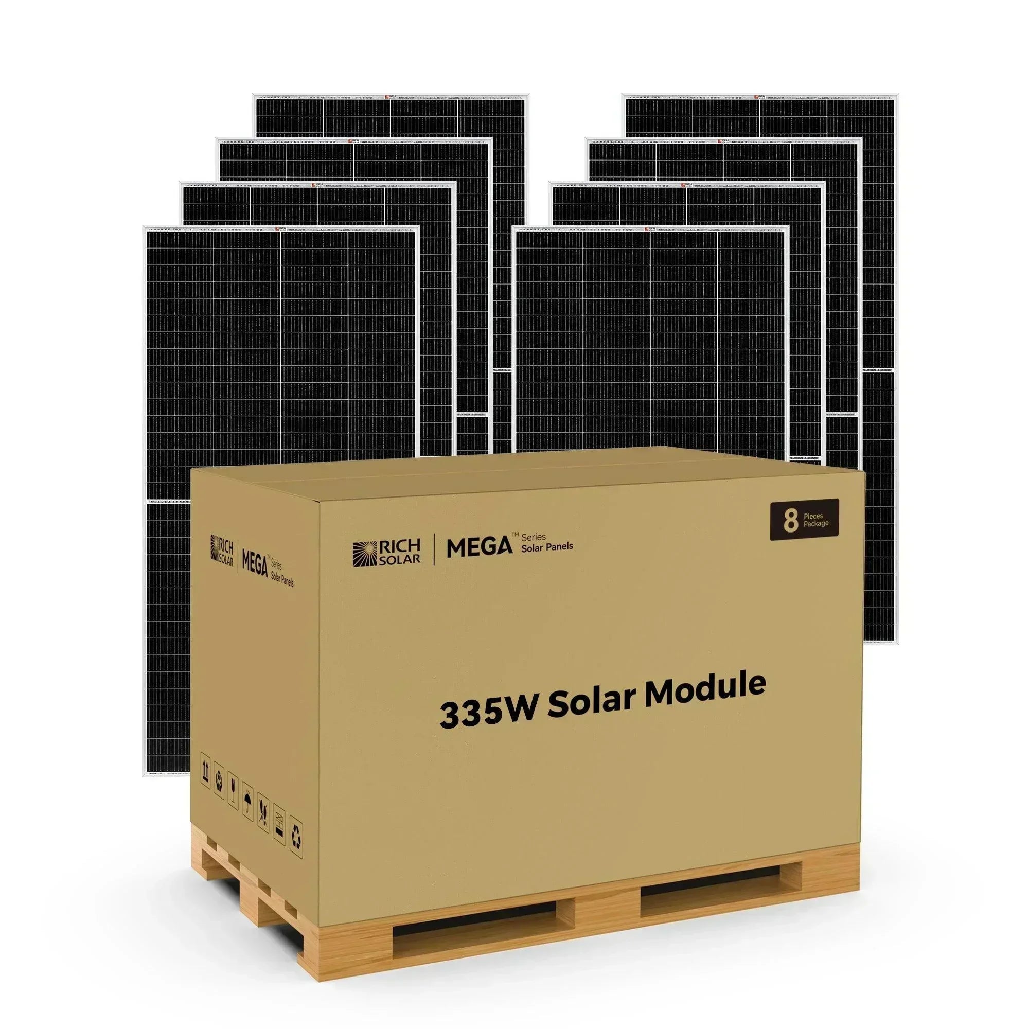 Rich Solar MEGA 335 Watt Solar Panel | Premium Grid-tie or Off-grid Solar Panel for Residential, Commercial, Agriculture - Green Vista Living