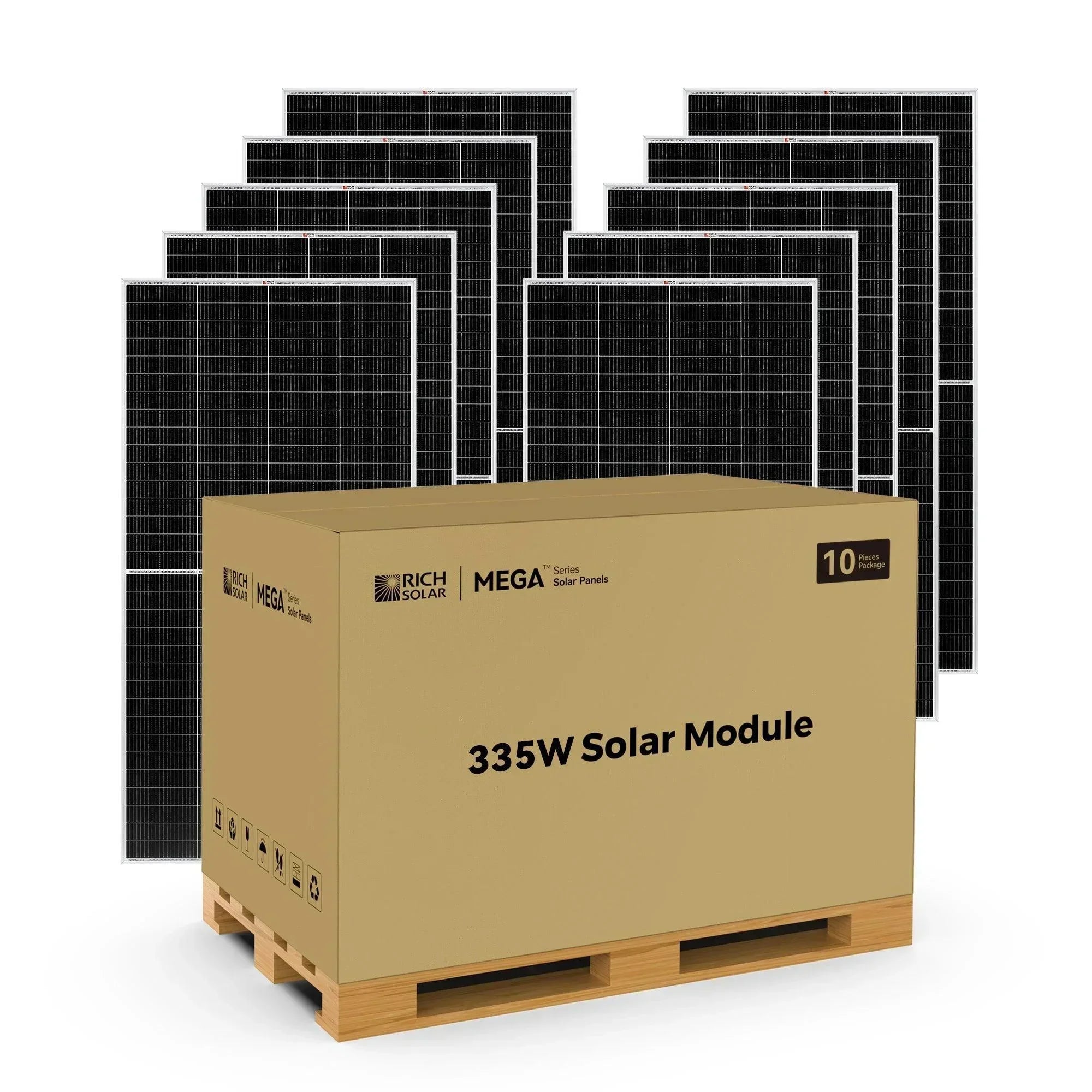 Rich Solar MEGA 335 Watt Solar Panel | Premium Grid-tie or Off-grid Solar Panel for Residential, Commercial, Agriculture - Green Vista Living