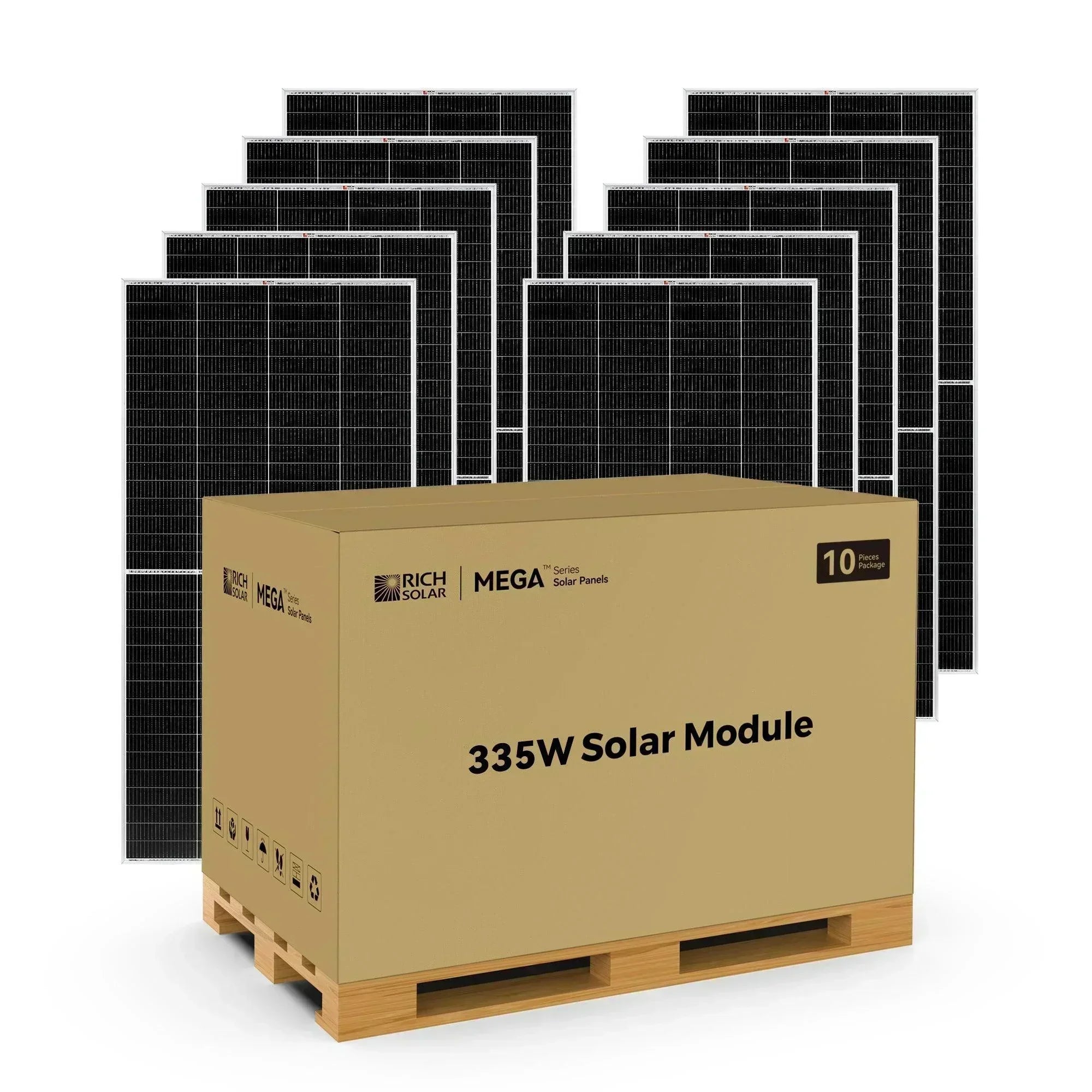 Rich Solar MEGA 335 Watt Solar Panel | Premium Grid-tie or Off-grid Solar Panel for Residential, Commercial, Agriculture - Green Vista Living