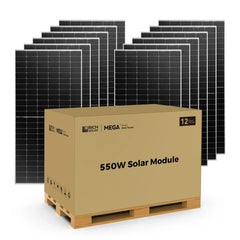Rich Solar MEGA 550 Watt Solar Panel | Premium Grid-tie or Off-grid Solar Panel for Residential, Commercial, Agriculture - Green Vista Living