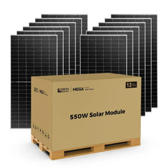 Rich Solar MEGA 550 Watt Solar Panel | Premium Grid-tie or Off-grid Solar Panel for Residential, Commercial, Agriculture - Green Vista Living