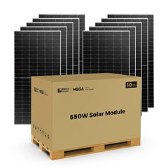 Rich Solar MEGA 550 Watt Solar Panel | Premium Grid-tie or Off-grid Solar Panel for Residential, Commercial, Agriculture - Green Vista Living