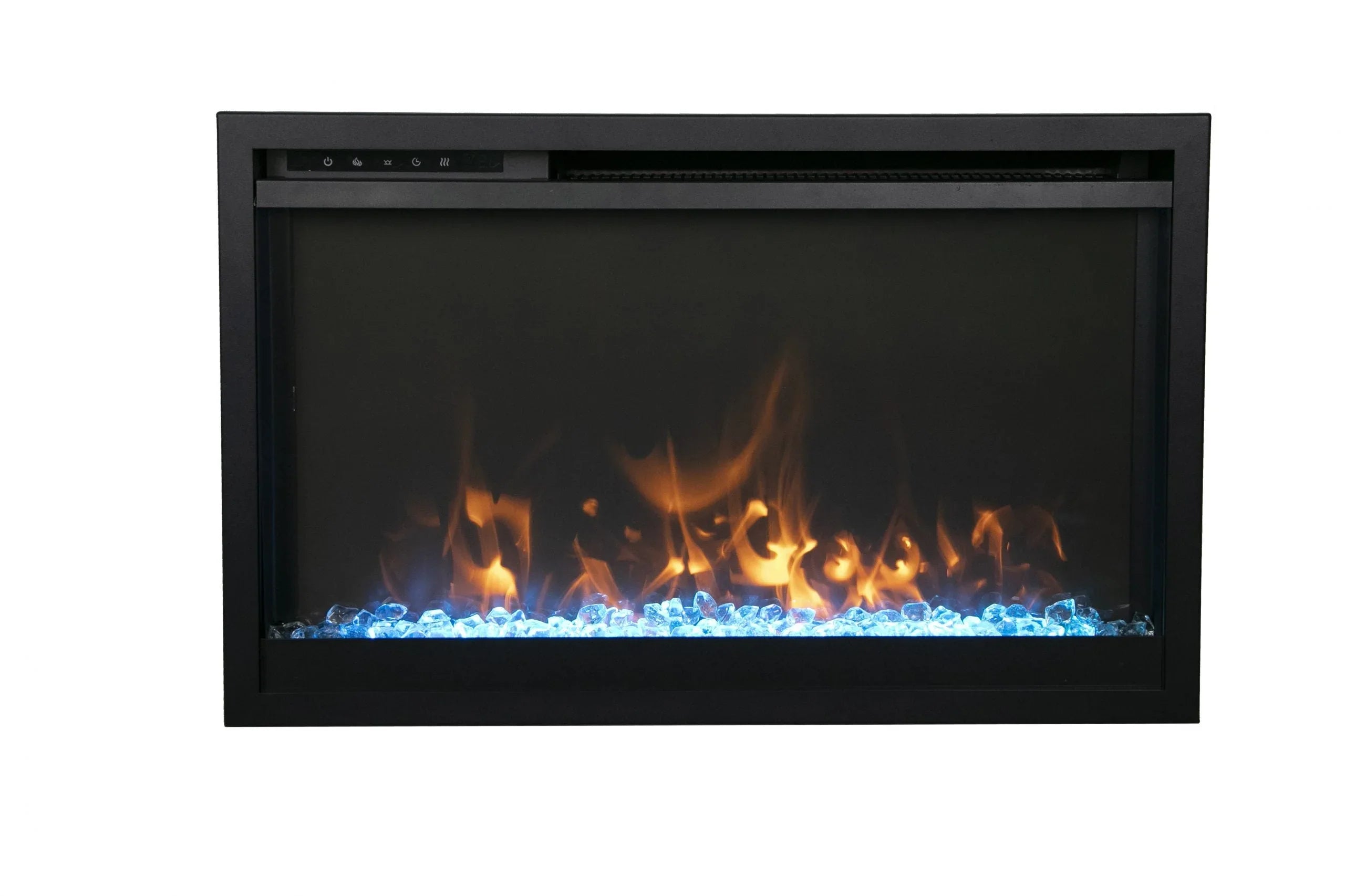 Amantii Traditional Extra slim 30 Inch Modern Smart Electric Fireplace - Green Vista Living