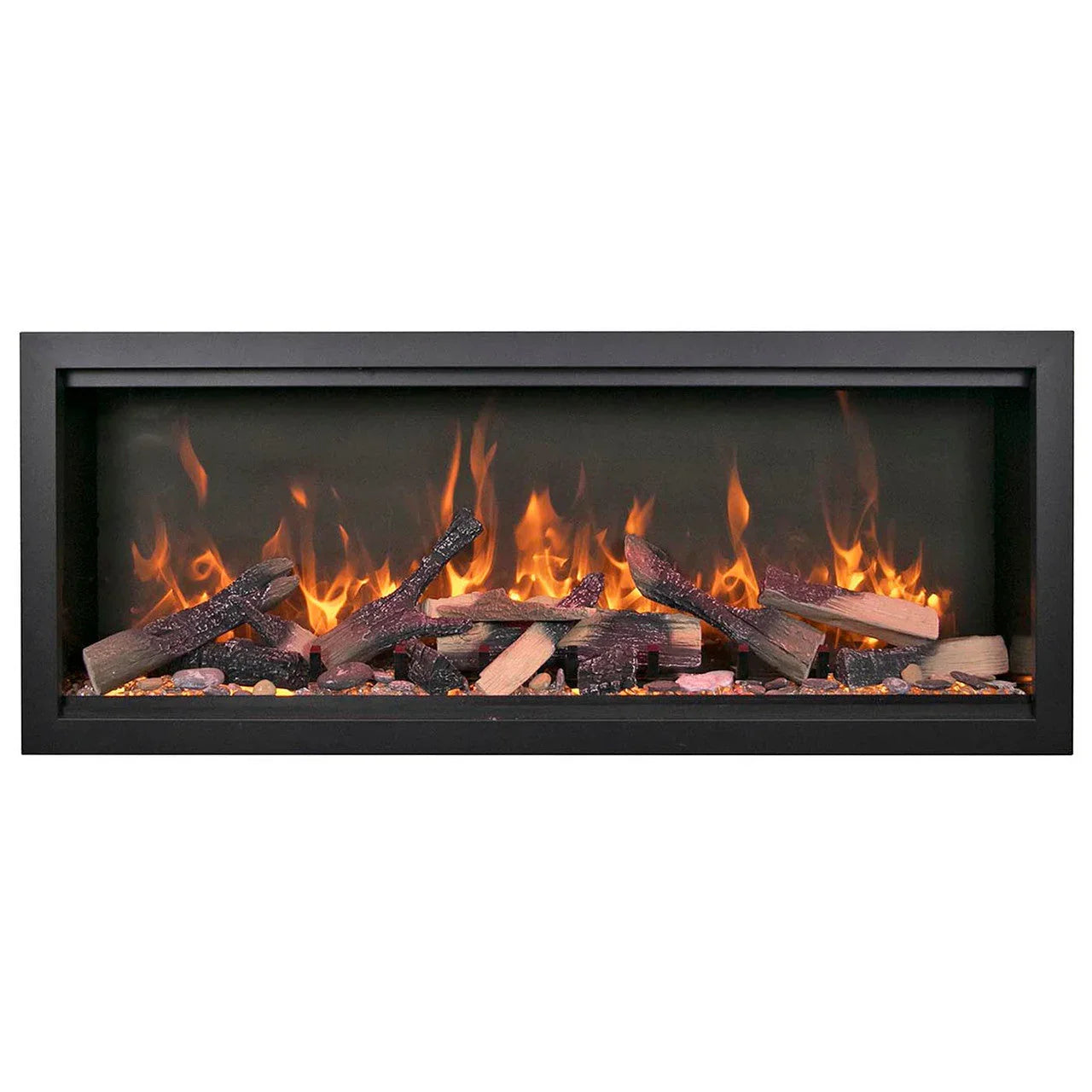 Amantii Symmetry Bespoke 60 Inch Extra Tall Indoor/Outdoor Electric Fireplace - Green Vista Living