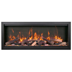 Amantii Symmetry Bespoke 74 Inch Extra Tall Indoor/Outdoor Electric Fireplace - Green Vista Living