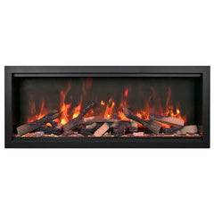 Amantii Symmetry Bespoke 74 Inch Extra Tall Indoor/Outdoor Electric Fireplace - Green Vista Living