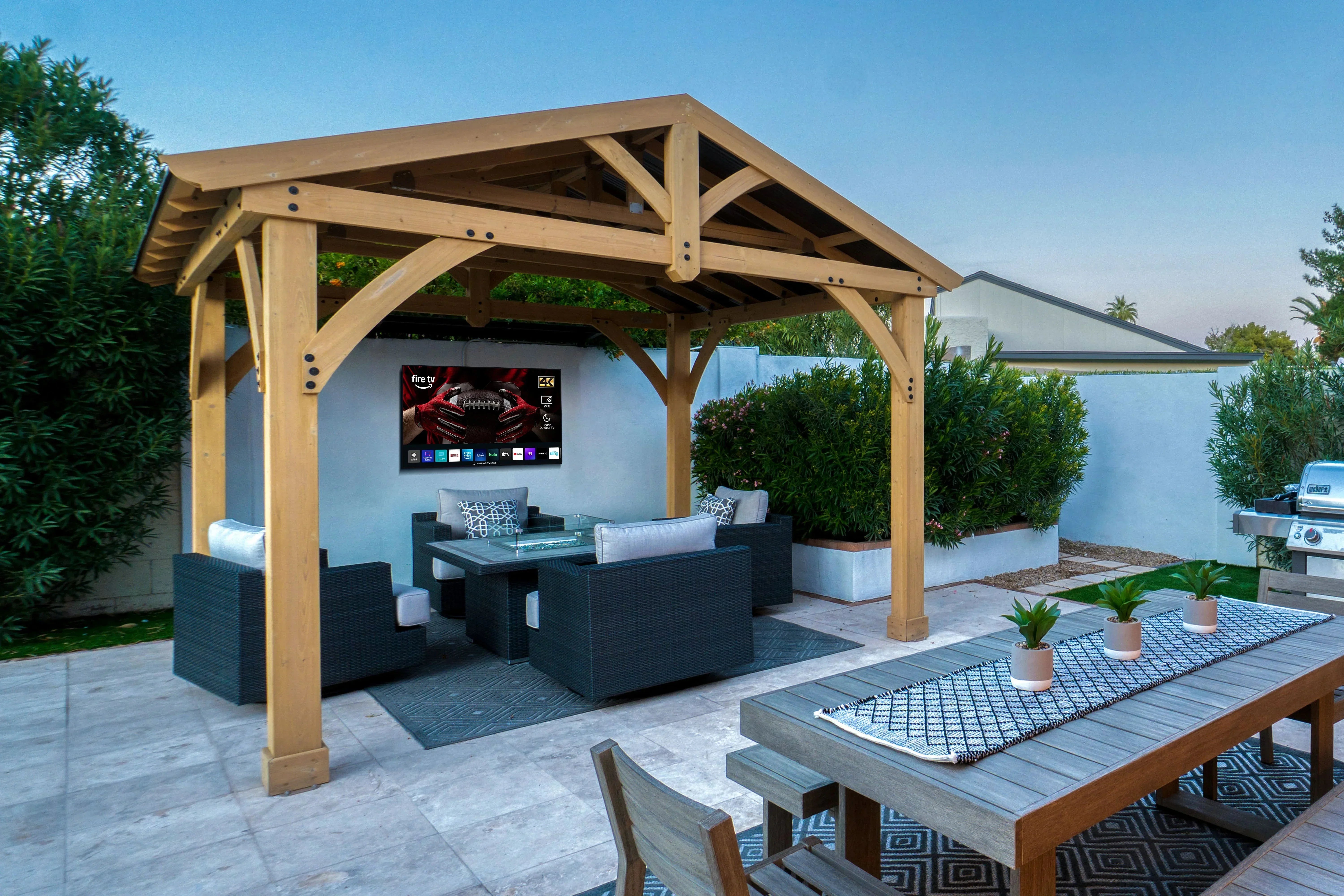 The Outdoor TV by MirageVision - 55" 4K w/ Fire TV - Green Vista Living