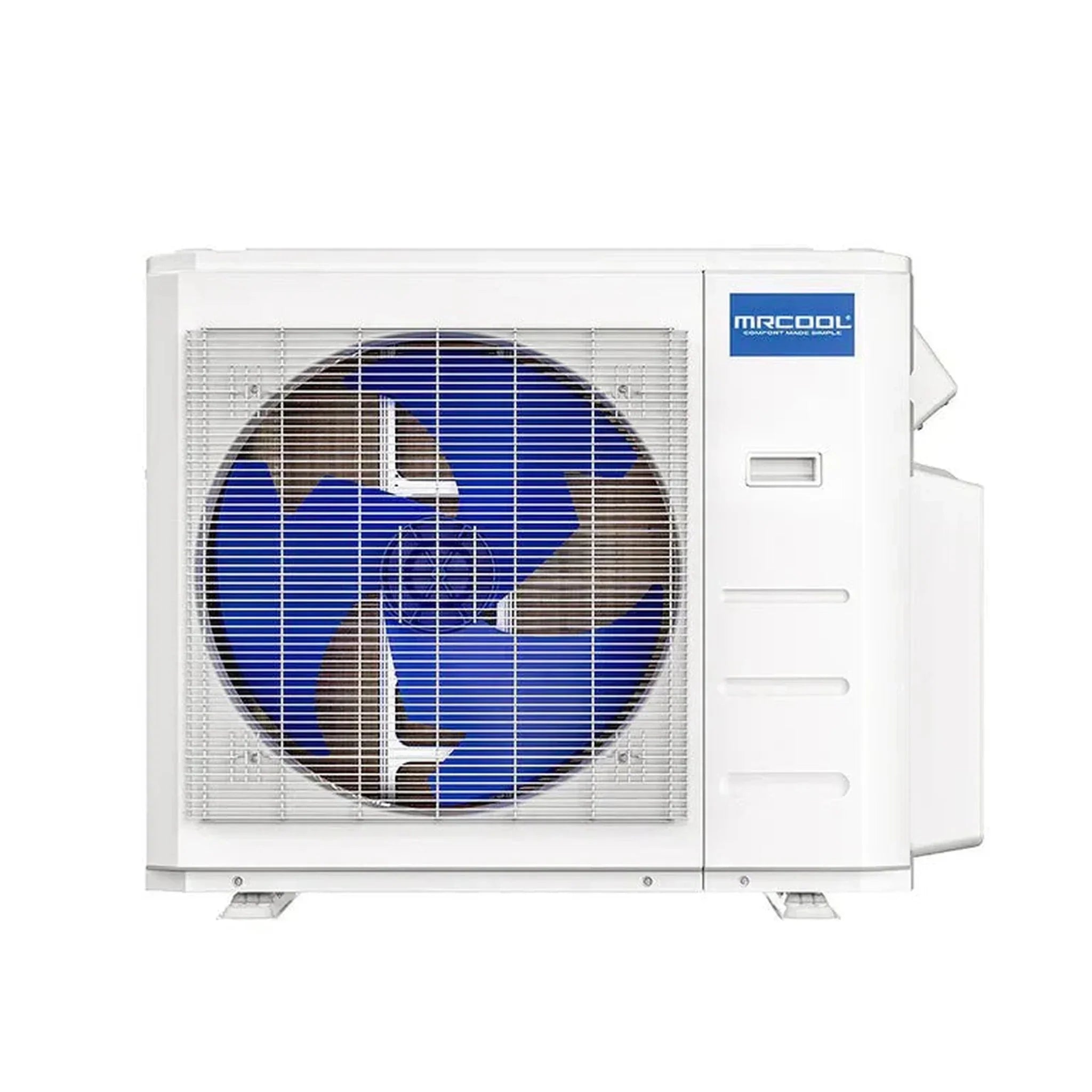 MRCOOL DIY Multi-Zone condenser outdoor air conditioning unit with blue fan